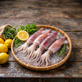 High Quality No Additives Fresh Live Squid